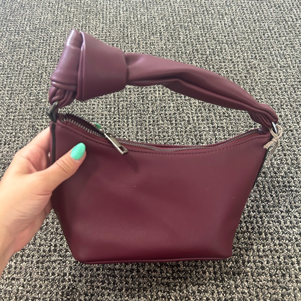 Burgundy purse